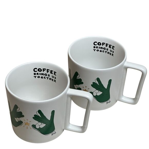 Starbucks Other - Set of 2 Starbucks Coffee Brings Us Together Mugs 2019 12oz